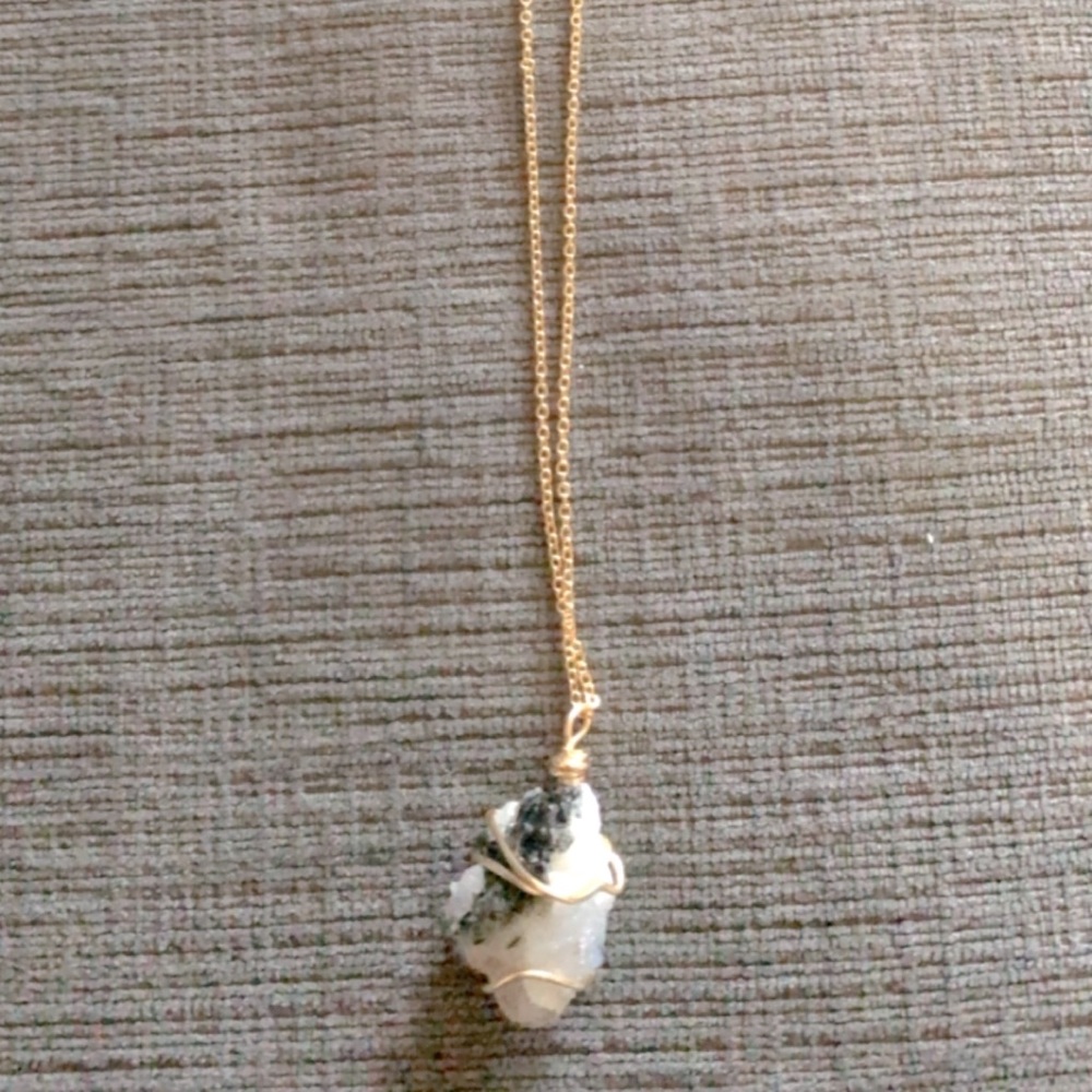 Moonstone Gold Necklace
